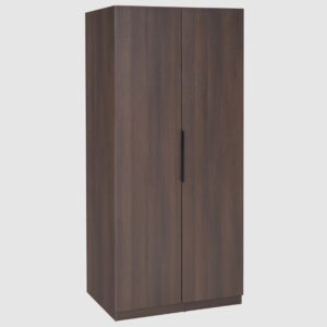 Lucca Wooden Wardrobe With 2 Doors In Espresso