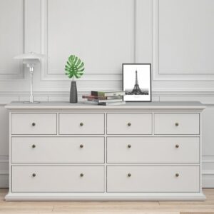 Paroya Wooden Chest Of 8 Drawers In White
